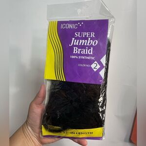 5 for $25🔥Iconic Super Jumbo Braid 100% Synthetic Hair Full 52" In Length